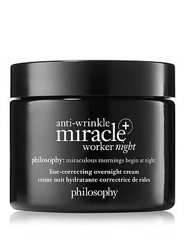 Philosophy Anti-Wrinkle Miracle Worker+ Line-Correcting Overnight Cream 60ml, One Colour, Women