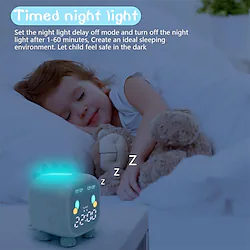 Kids Alarm Clock Digital Alarm Clock for Kids Bedroom Cute Dinosaur Alarm Clock Children's Sleep Trainer Wake Up Light Night Light with USB Alarm Clock for Boys Girls Birthday Gifts Lightinthebox