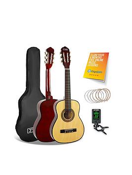 3Rd Avenue 1/4 Size Classical Guitar Pack With Bag , Tuner, Strings, And Online Lessons