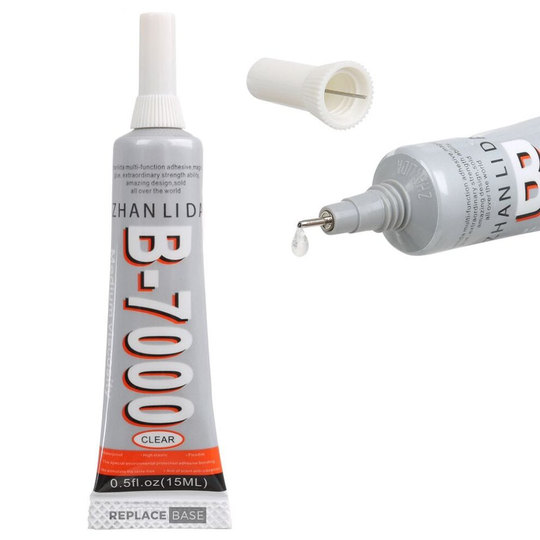 Zhanlida B7000 Clear Contact Adhesive Repair Glue With Precision Applicator Tip | 15ML