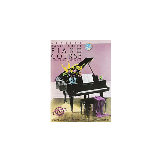 Alfred's Basic Adult Piano Course Lesson Book, Bk 1: Book & CD