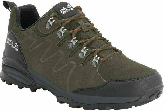 Jack Wolfskin Mens Outdoor Shoes Refugio Texapore Low M Khaki/Phantom 43