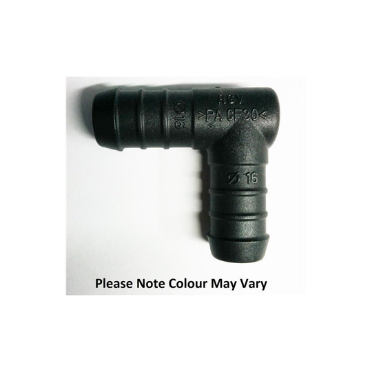 16mm Hose Water Elbow Pipe Repair Joiner Connector Oil Air Fuel Petrol Diesel