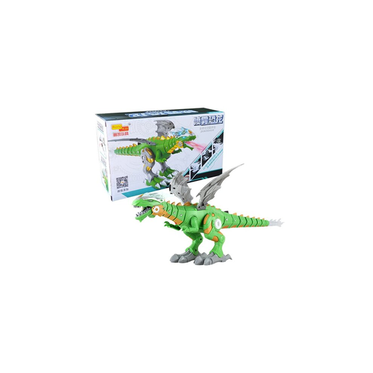 (Green) Electric interactive Dinosaurs toys: talking and walking Fire Dragon