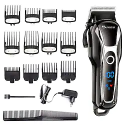 LCD Hair Clipper Alloy Knife Head Electric Clipper Household Hair Salon Electric Clipper Aluminum Caliper Set Lightinthebox