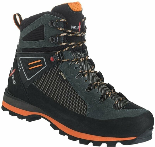 Kayland Mens Outdoor Shoes Cross Mountain GTX Grey-Orange 40,5