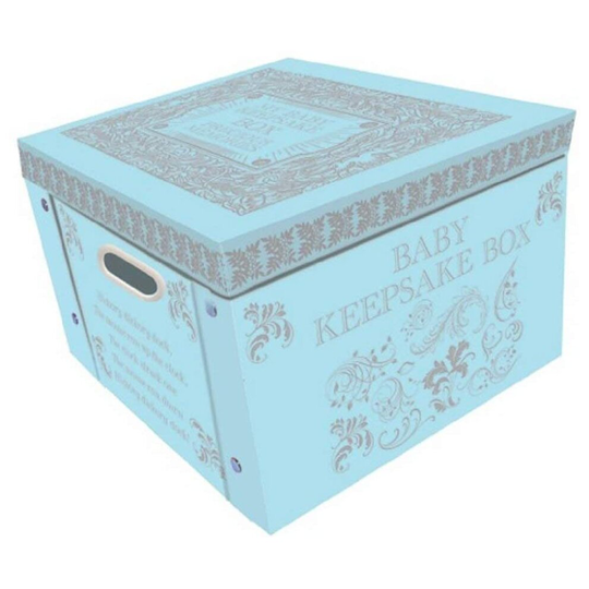 (Blue Keepsake Box) Robert Frederick Collapsible Keepsake Storage Box