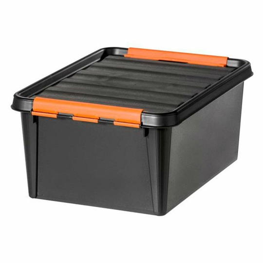 (15 Box Black 14L) Orthex SmartStore Sturdy Pro Storage Clip Box