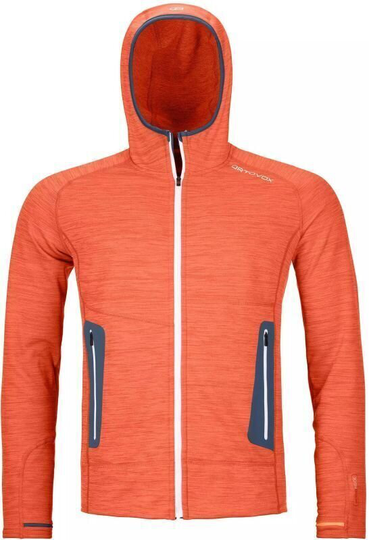 Ortovox Outdoor Hoodie Fleece Light M Desert Orange Blend XL