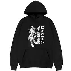 Inspired by Chainsaw Man Makima Denji Hoodie Cartoon Manga Anime Front Pocket Graphic Hoodie For Men's Women's Unisex Adults' Hot Stamping 100% Polyester Lightinthebox