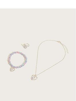 Monsoon Girls Starburst Unicorn Jewellery Box Set - Multi