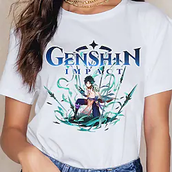 Inspired by Genshin Impact Klee Hutao Venti T-shirt Cartoon Manga Anime Harajuku Graphic Kawaii T-shirt For Men's Women's Unisex Adults' Hot Stamping 100% Polyester Lightinthebox