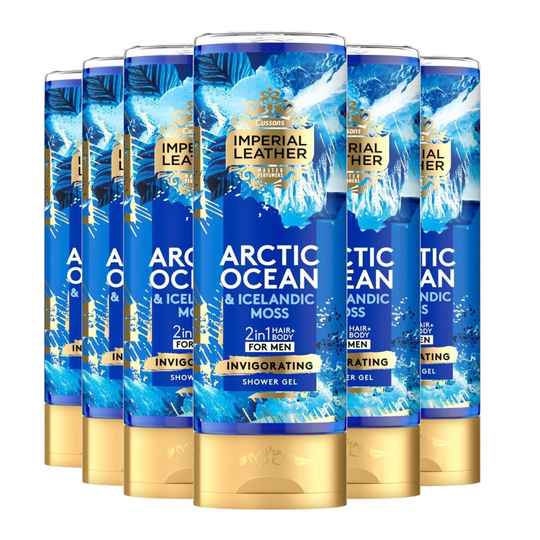 Imperial Leather Arctic Ocean & Icelandic Moss - Shower Gel, 6x500ml
