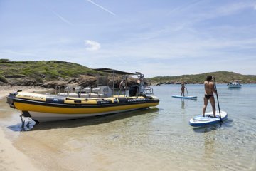 Speedboat with SUP and Snorkel Experience in Menorca
