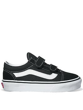 Vans Old Skool Junior Boys Trainers Core Classics-Black/White
