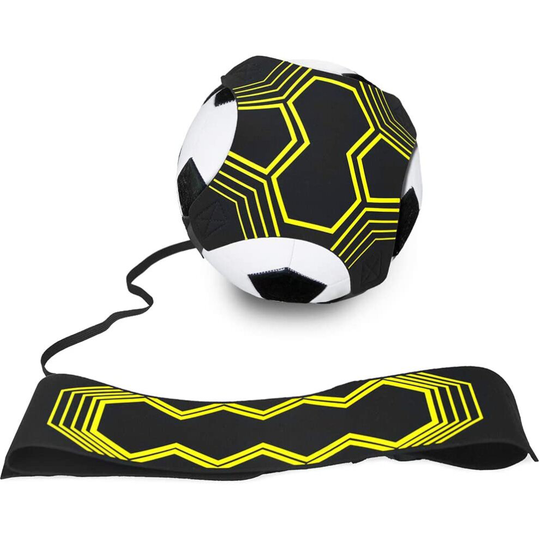 Football Kick Trainer,football training aid.Hands Free Solo Practice Training Aid With Belt & Elastic Rope.Perfect for Football Skills Improvement.F