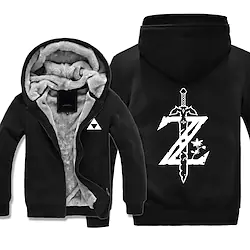 Inspired by The Legend of Zelda triangle Hoodie Anime Outerwear Anime Graphic Outerwear For Men's Women's Unisex Adults' Hot Stamping 100% Polyester Casual Daily Lightinthebox
