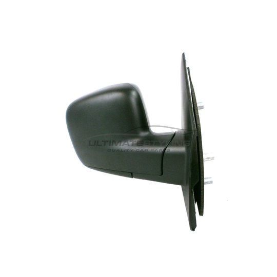 VW Transporter T5 Van 2003-4/2010 Manual Wing Door Mirror Black Drivers Side O/S