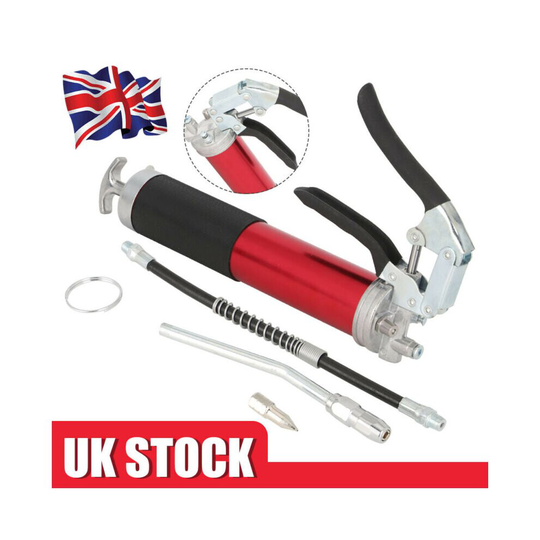 500CC PISTOL GRIP GREASE GUN SET WITH ACCESSORIES FLEXIBLE HOSE KIT