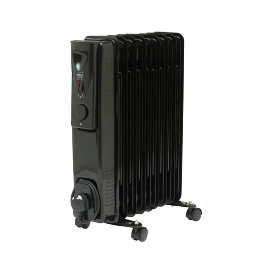 9 Fin Black Electric Oil Filled Radiator