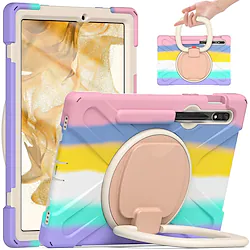Tablet Case Cover For Samsung Galaxy Tab S8 Plus S7 Plus A8 A7 Lite S6 Lite A 8.0 Galaxy Tab S7 FE 12.4'' (2021) Pencil Holder Armor Defender Rugged Protective with Adjustable Kickstand Armor PC Lightinthebox