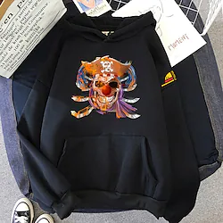 Inspired by One Piece Buggy Hoodie Cartoon Manga Anime Front Pocket Graphic Hoodie For Men's Women's Unisex Adults' Hot Stamping 100% Polyester Lightinthebox