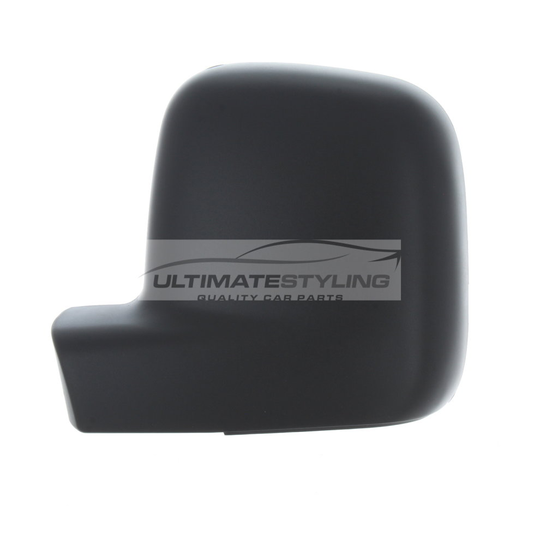 Volkswagen Caddy Mk3 Van 10/2010-12/2015 Wing Mirror Cover Cap Black Textured Passenger Side (LH)