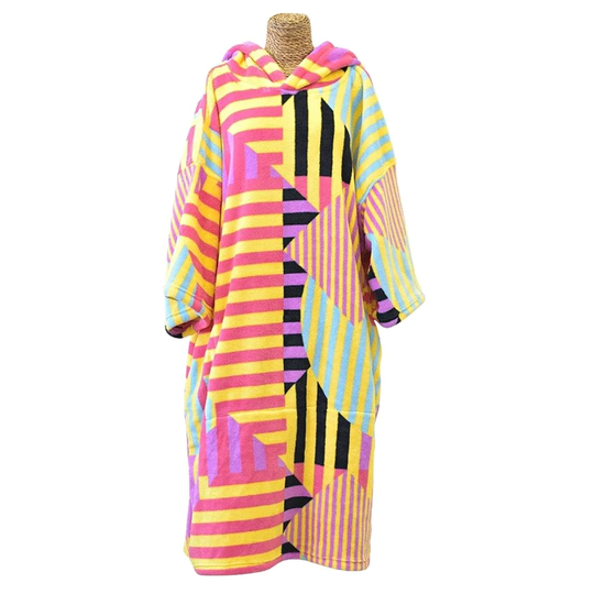 TLS Tools Junior Microfiber Poncho Beach Robe - Algorithm