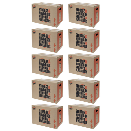 (10) Pack 5 Packing Packaging Brown Boxes Storage House Moving Strong Large Cardboard