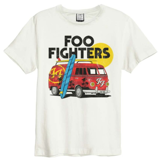 (Medium) Foo Fighters 'Camper Van' (Natural) T-Shirt - Amplified Clothing