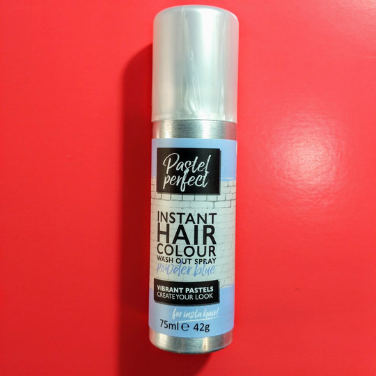 (Powder blue) Pastel Perfect Instant Hair Colour Wash Out Spray