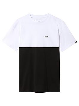 Vans Colorblock Short Sleeve T-Shirt - Black/White