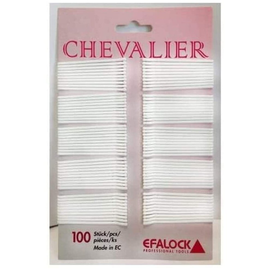 Efalock Chevalier 5 cm Hair Grips White (Pack of 100)