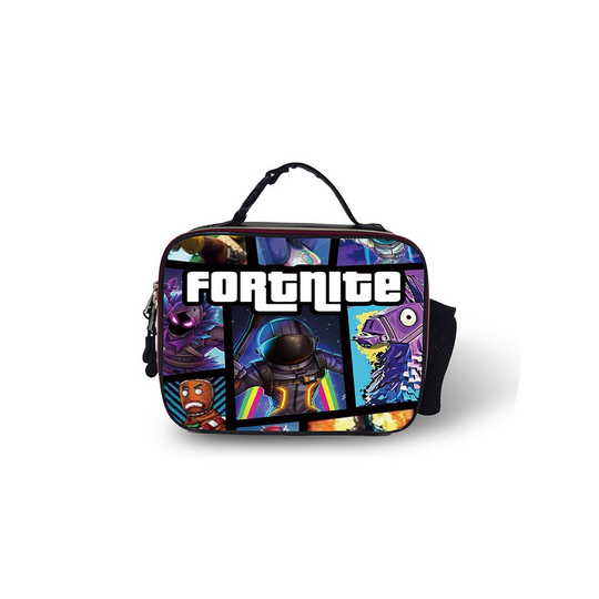 (Pattern 01) Fortnite Lunch Box Bag Outdoor leather Lunch Bag