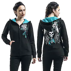 Inspired by Punk Gothic Skull Outerwear Anime Graphic Outerwear For Men's Women's Unisex Adults' Hot Stamping 100% Polyester Lightinthebox