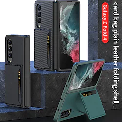 Phone Case For Samsung Galaxy Flip Z Fold 4 with Stand Flip Full Body Protective Solid Colored TPU PU Leather Lightinthebox