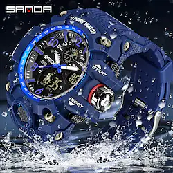 SANDA Luxury Brand Men Watches 50M Waterproof Sports Military Watch Digital Quartz Wristwatch For Male Relogio Masculino 3169 Lightinthebox
