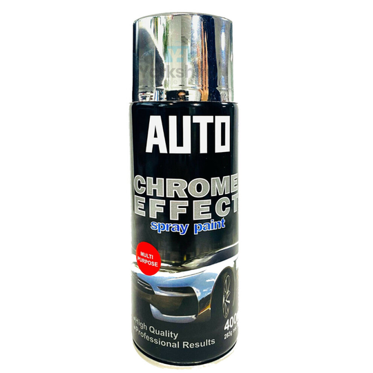 (1 Can) New Auto Chrome Metallic Effect Spray Paint Can For Car Van Bicycle Cycles 400ml