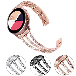 Smart Watch Band for Samsung Galaxy Gear S3 Frontier Gear S3 Classic Gear S2 Classic Watch 42mm Watch 46mm Stainless Steel Smartwatch Strap Luxury Bling Diamond Jewelry Bracelet Replacement Wristband Lightinthebox