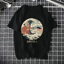 Inspired by Attack on Titan Wings of Freedom Cosplay Costume T-shirt Cartoon Print Harajuku Graphic Kawaii T-shirt For Men's Women's Adults' Hot Stamping Polyester / Cotton Blend Lightinthebox