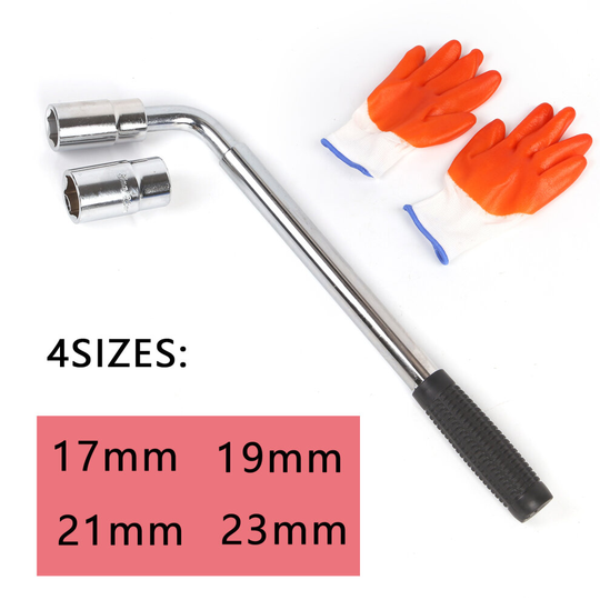Extendable Wheel Brace Wrench Telescopic Car Van Socket Nut Tyre