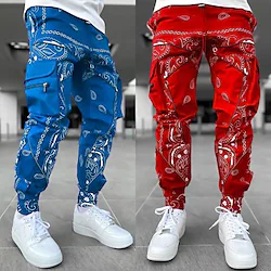 Men's Cargo Pants Joggers Trousers Jogging Pants Drawstring Elastic Waist Multi Pocket Graphic Breathable Quick Dry Full Length Daily Sports Streetwear Sporty ArmyGreen Black Micro-elastic Lightinthebox
