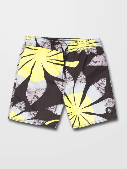 Men's Volcom Poly Party Trunk Boardshort - BLACK - (BOYS)