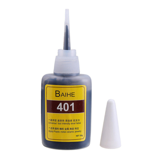 3PCS 401 Black Instant Glue Super Strong Shoes Repairing Adhesives Heat Resistant 20g
