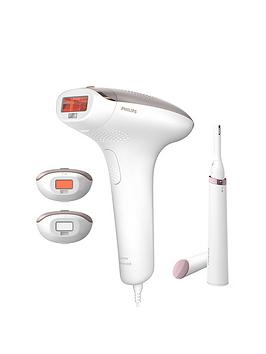 Philips Lumea Ipl Advanced Hair Removal, Corded With 3 Attachments For Body, Face And Bikini With Pen Trimmer, Bri923/00