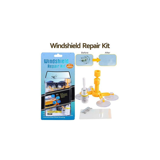 Randalfy Do-It-Yourself Auto Windshield Repair Kit - Windshield Repair Kit for Car Windscreen/Glass Rock Chip, Bulls Eye, Star, Half Moon Repair