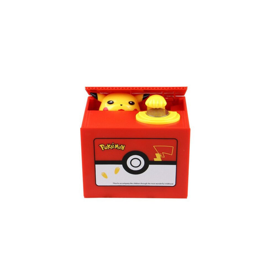 (Pokemon) Kids Cartoon Electric Money Box Stealing Money Piggy Bank Toy With Music