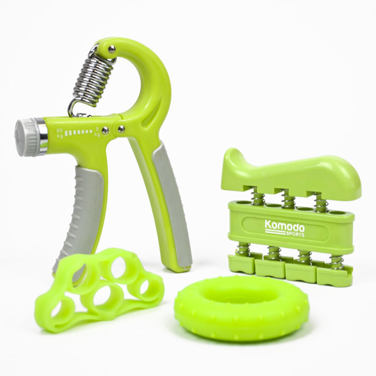 4 Piece HAND GRIP EXERCISER SET Wrist Finger Strengthener Training Kit