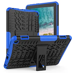Tablet Case Cover For Amazon Kindle Fire HD 8 / Plus 2020 Fire HD 10 2019/2017 Fire HD 8 (2017) Fire 7 (2017) Armor Defender Rugged Protective with Stand Full Body Protective Solid Colored TPU PC Lightinthebox