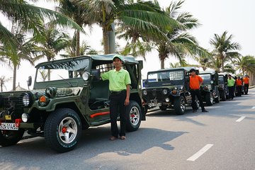 Full-day JEEP TOUR TO MARBLE MOUNTAINS, SON TRA & HAI VAN PASS from DA NANG